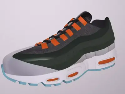 NIKE AIR MAX 95 SHOES PBR Low-poly 3D model