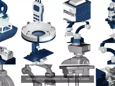 GENIUS LITTLE ENGINEERS TOYS PACK 3D Model Collection