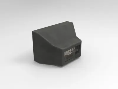 Old TV Low-poly 3D model