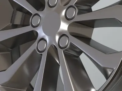 Car Rim Wheel  Low-poly 3D model