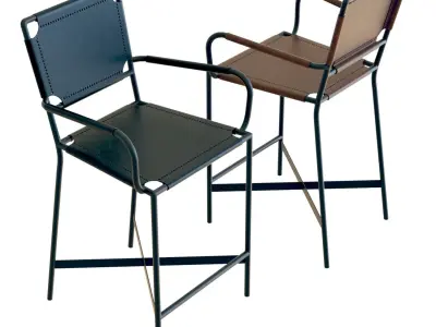 Crate and Barrel - Laredo Counter Stool 3D model