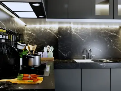 Luxury Modern Minimalis Furniture Design Interior Room  3D model