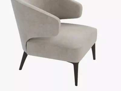 Aston Armchair Minotti 3D model