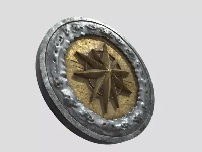 Ancient Round Shield 3D model