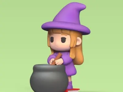 Witch Cauldron 3D print model