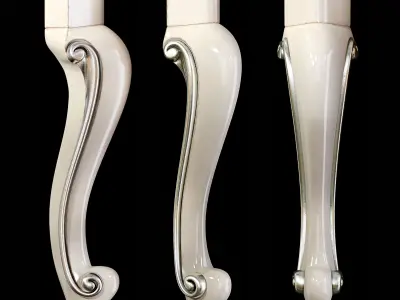 Classic leg 002 3D model