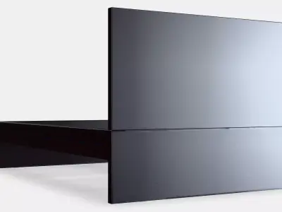 MALM Bed frame high 103 Low-poly 3D model