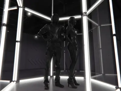 Transparent Booth Photo Opportunity 3 3D model