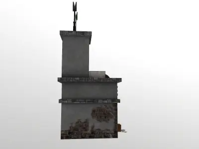 Cyberpunk Building 6 Low-poly 3D model