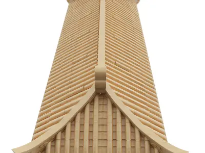 architectural Low-poly 3D model