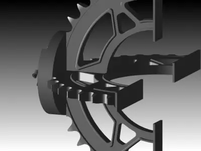 The Golden Gear Trophy 2012 Free 3D model