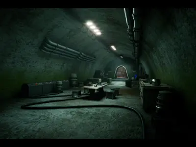 Science FIction Hideout - Unreal Engine - Low-poly 3D model