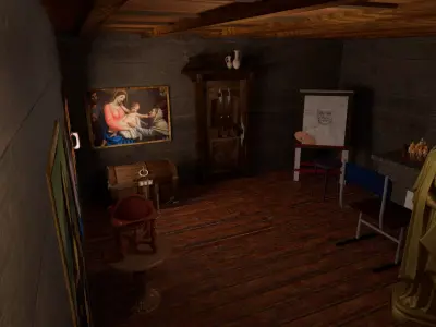 Painting room Artist room  3D model