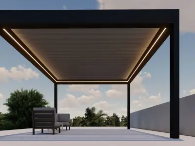 Bioclimatic pergola 3D model