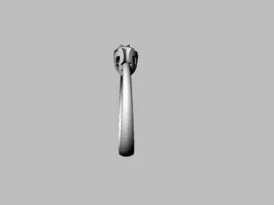 Diamond solitaire wedding ring  3D print model