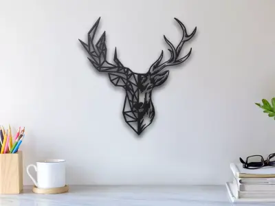 Deer Wall Art 3D print model
