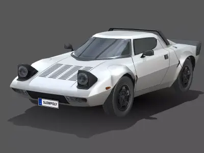 Lancia Stratos 1974 3D model