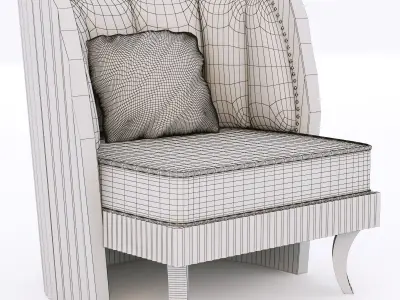 Francesco Molon P501 armchair DIAGONAL 3D model