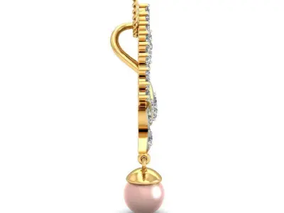 Solitaire Women Pendant 3dm STL OBJ FBX Renders Details 3D print model 21