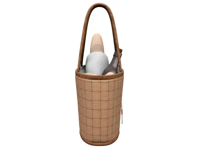 Picnic Hand Bag Low-poly 3D model