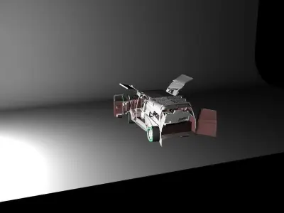 Cinema van concept  3D model