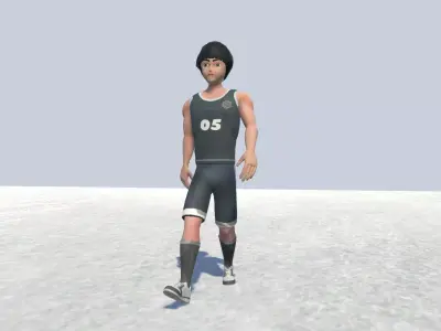 Basketball Player - Sports Man -Athletic  Low-poly 3D model
