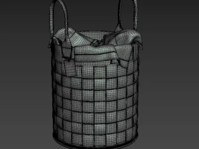 Laundry basket 3D model buy