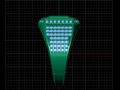Print Ready STL 3DM  Gents Rings Diamond Men Ring  3D print model 199