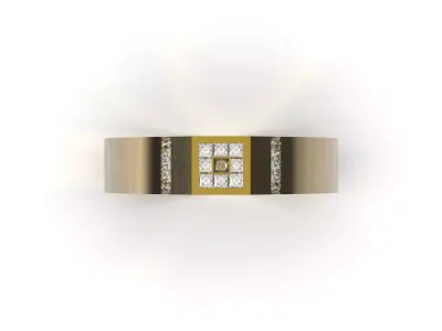 Luxury men cad jewelry ring model mr0336 3D print model