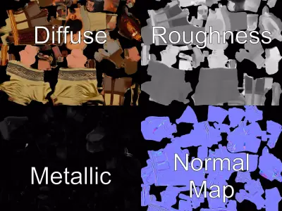 Traditional Tribal Attire model pack Low-poly 3D model