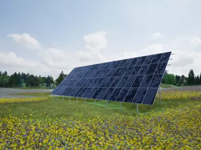 Solar sation 3D model