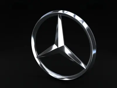 Mercedes Logo 3D model get