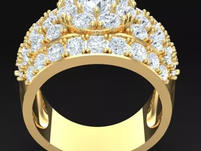 Luxury Men Rings Designs 4MR059 3D print model