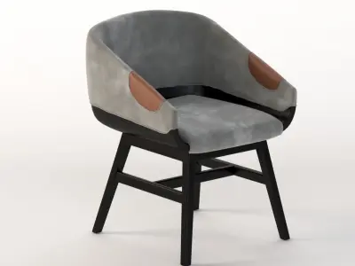 Lounge Chair 500 2472 by Charter Furniture 3D model