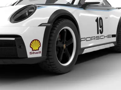 Porsche 911 Dakar Rallye 1974 3D model