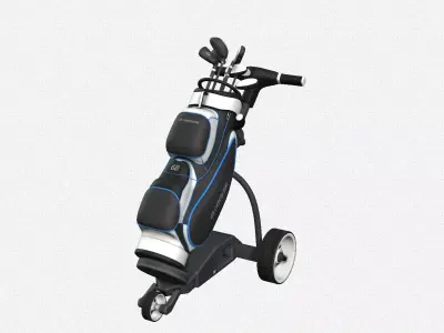 Golf Course Trolley Low-poly 3D model