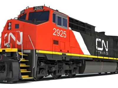 Canadian National Locomotive 3D model
