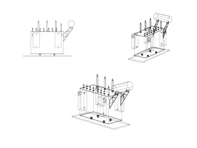 Power Transformer 3D model