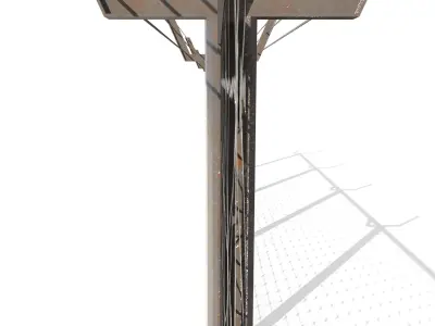 Low Poly Modular Fence 1 Low-poly 3D model