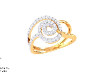 Diamond Ring 3D print model 9