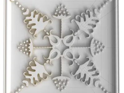 Decorative panels - Set 3 3D model