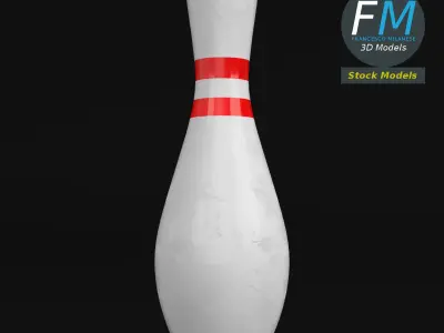 Bowling pin 3D model