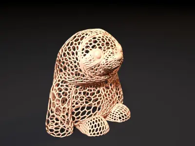 Sloth Voronoi 3D print model