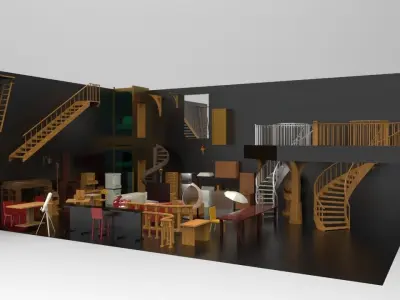 Furniture Set all in 3D model