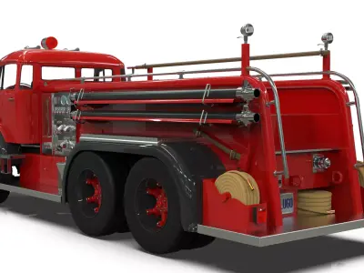 Mercedes-Benz 2624 Firetruck 3D model