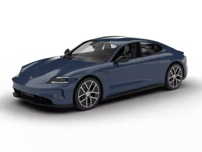 Porsche Taycan 4 Black Edition 2026 3d model 3D model