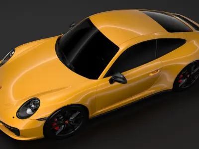 Porsche 911 Carrera T Coupe 991 2018 3D model