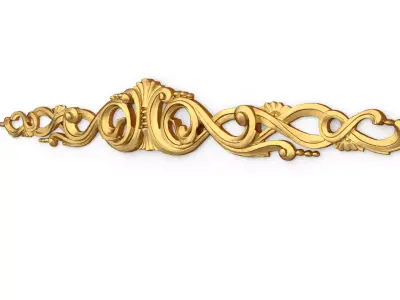 Classic decor ornament carved 69  3D model