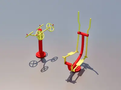 Sport Tools  Low-poly 3D model