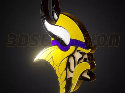 Minnesota Vikings logo - Cinematic - 3D print 3D model